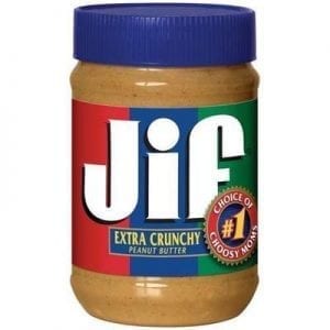 JIF Extra Crunchy Peanut Butter 454 g