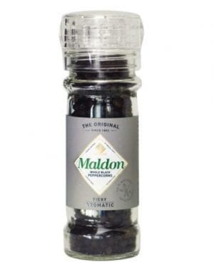 Maldons Black Peppercorns Grinder 50g