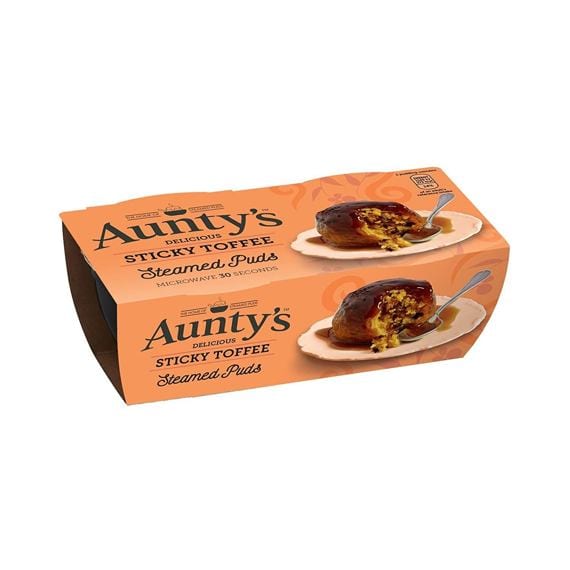 Aunty’s Steamed Puds Sticky Toffee 2 x 95 g