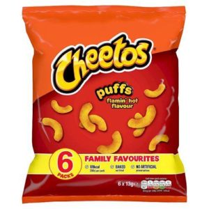Cheetos Flamin Hot 6pk 78 g