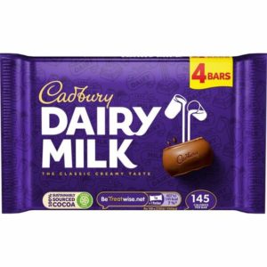 Cadbury Dairy Milk 4pk 108,8 g