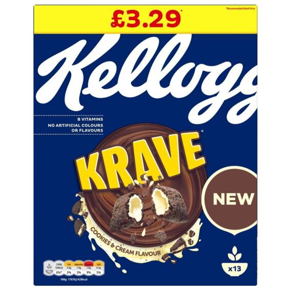 Kellogg’s Krave Cookies & Cream 410 g