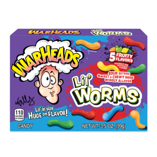 Warheads Lil’ Worms Theatre Box 99 g