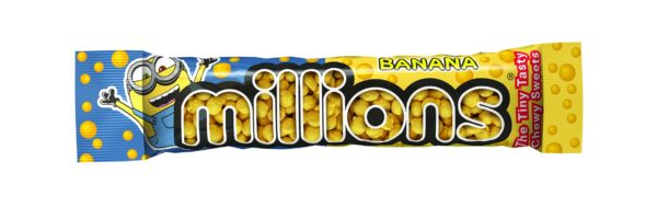 Millions Minion Tubes Banana Flavour 40 g