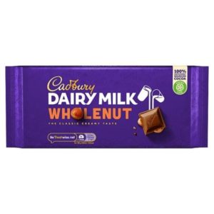 Cadbury Dairy Milk Whole Nut 180g
