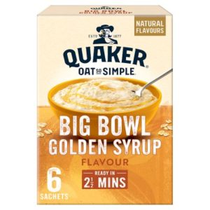 Quaker Oat So Simple Big Bowl Golden Syrup 298 g