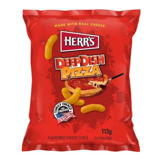 Herrs Deep Dish Pizza Cheese Curls 113 g