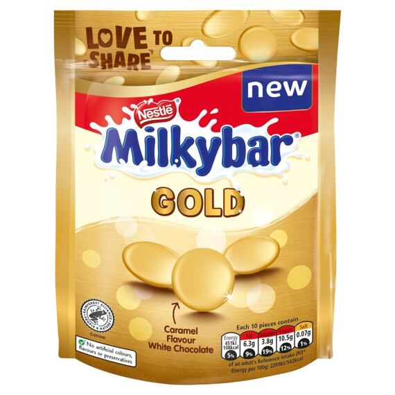 Milkybar Buttons Gold Pouch 86 g