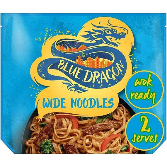 Blue Dragon Wide Wok Ready Noodles 365 g